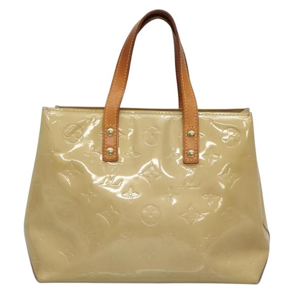 LOUIS VUITTON Monogram Vernis Reade PM Hand Bag Beige M91334 - Picture 3 of 12